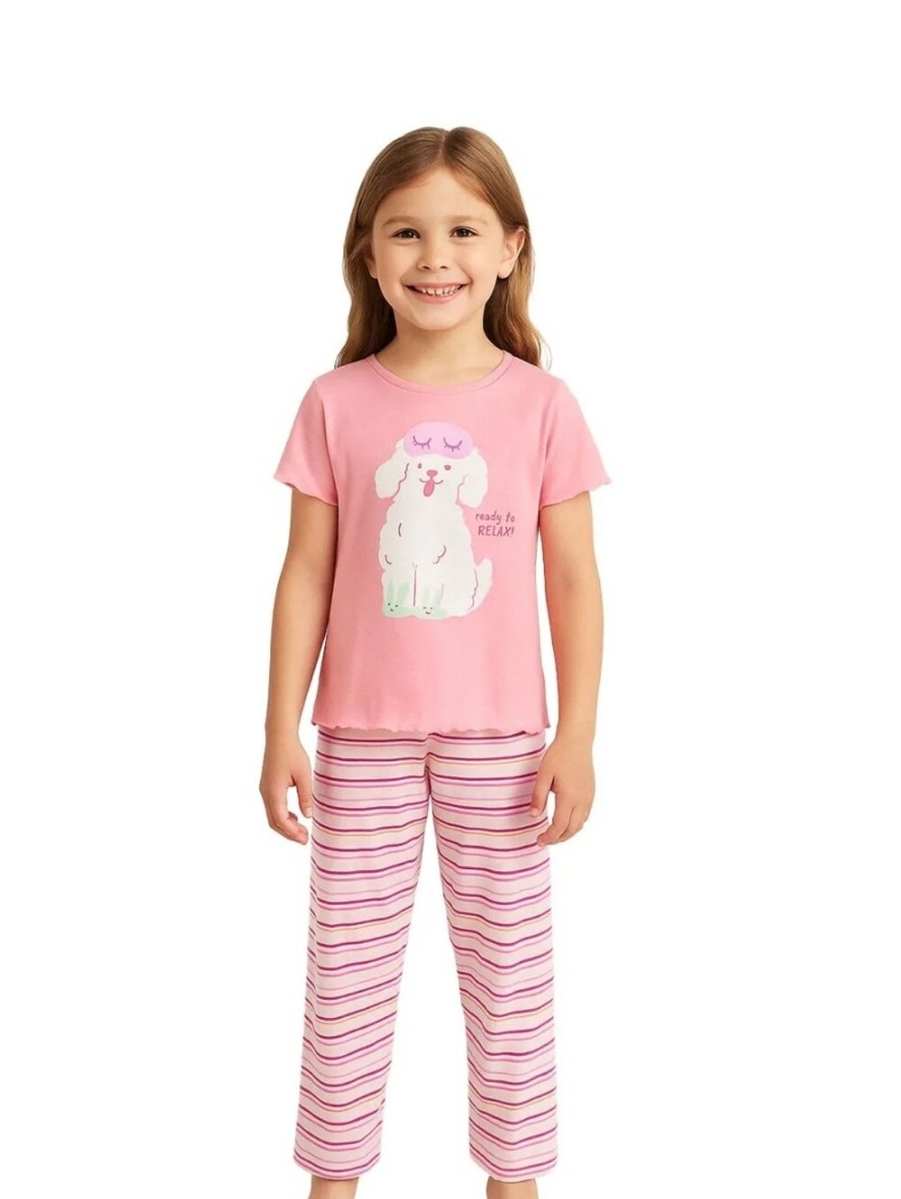 Cat & Jack 2 Piece Short Sleeve Graphic Pajama Set NWT Size: M (8)